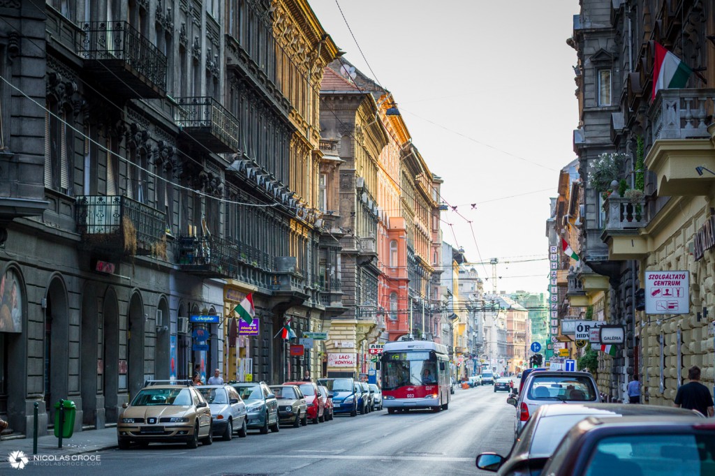Rue typique de Budapest
